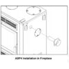 Supreme Outside Air Kit & Adaptor - Several Models (APD4 + UPEA4) | woodchimney.com