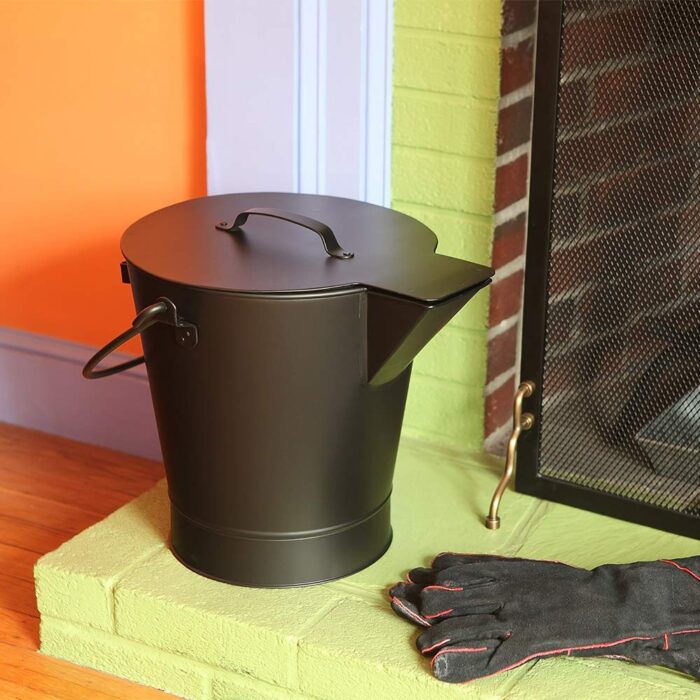 Ash Container w/ Lip & Double Bottom | Woodchimney.com