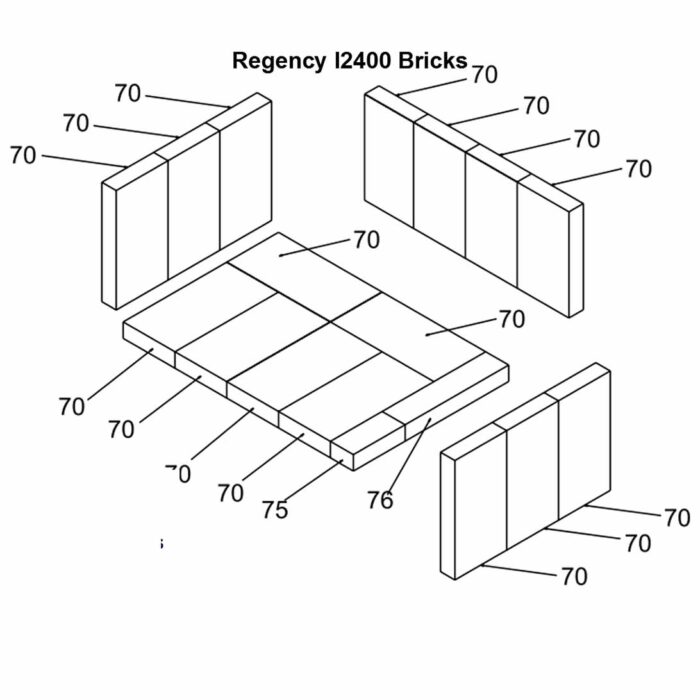 Regency Brick Kit - Medium Inserts I2400M/I2450M/I2500M/HI300/HI2450) | Woodchimney.com