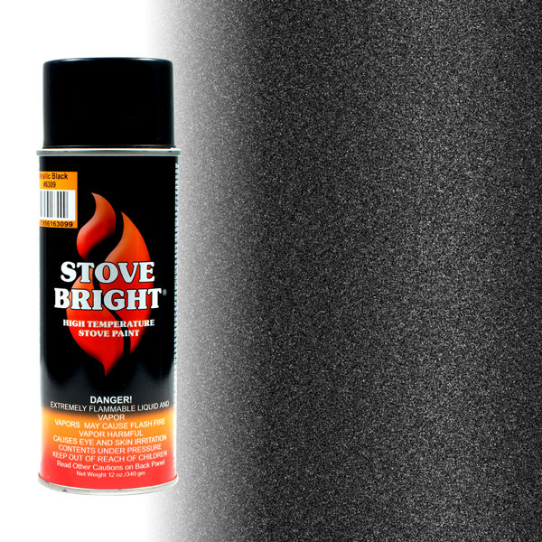 High Temperature Stove Spray Paint - Metallic Moss Green Color