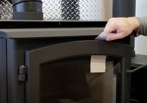 How To Replace Your Fireplace Door Gasket - Paper Test