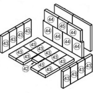 SBI Refractory Brick Kit - Enerzone Solution 3.4 Wood Stove | Woodchimney.com