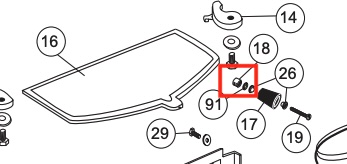 Vermont Castings Defiant Griddle Handle Spacer (1600070) | Woodchimney.com