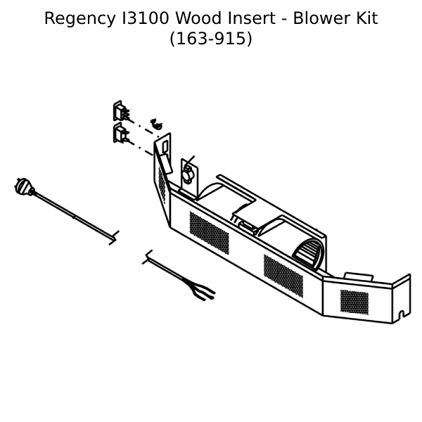Regency I3100 Wood Insert Blower Kit (163-915) | Woodchimney.com